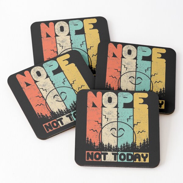 Item preview, Nope Not Today Funny Lazy Sayings Retro Style Novelty Graphic designed and sold by T-minus.