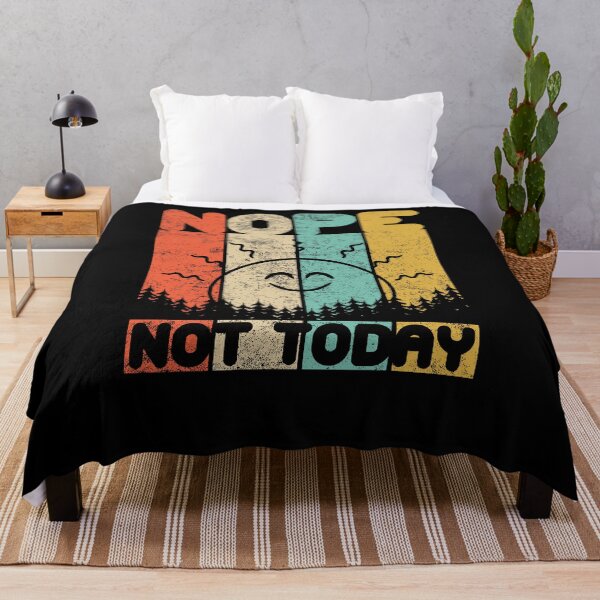 Item preview, Nope Not Today Funny Lazy Sayings Retro Style Novelty Graphic designed and sold by T-minus.