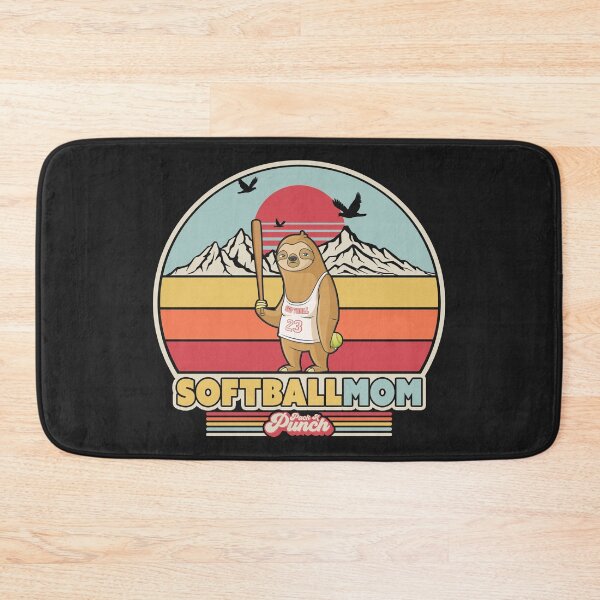Item preview, Softball Mom Graphic. Retro Style Sloth Design designed and sold by PackAPunch.