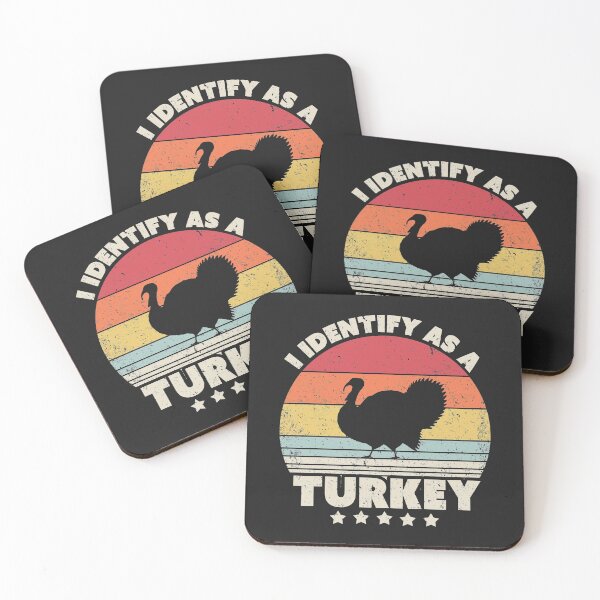 Item preview, I Identify As A Turkey Graphic. Retro Style Thanksgiving Design designed and sold by PackAPunch.