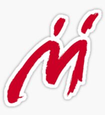 M Graffiti Sticker