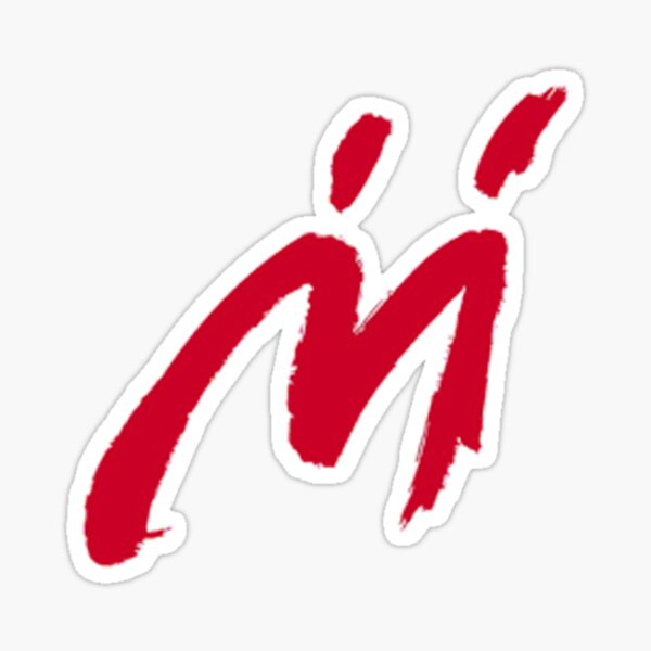 M Graffiti Sticker