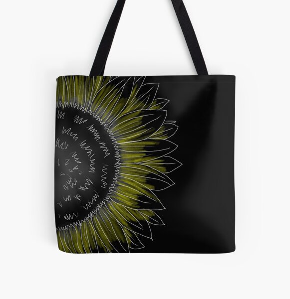 Sunflower in the Night  All Over Print Tote Bag