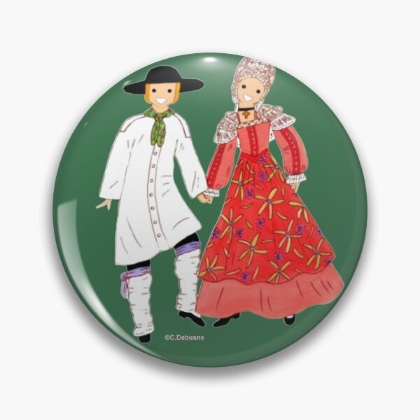 Item preview, Costume of the Center, France. Color background designed and sold by Catherine Debusne.