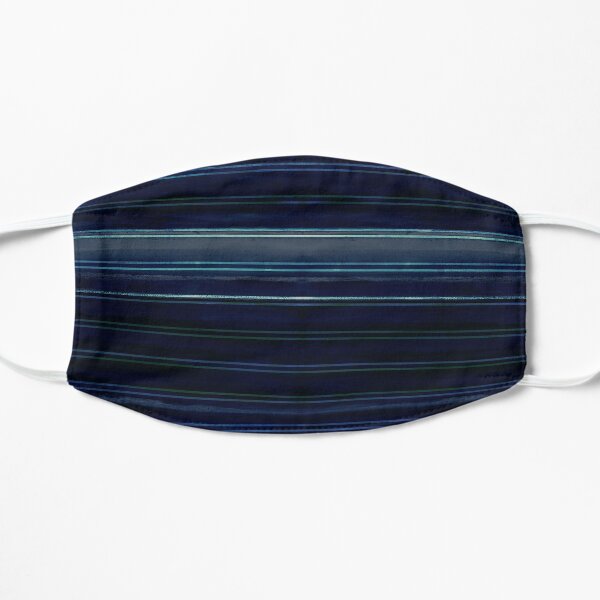 Deep Sea nautical stripes Flat Mask