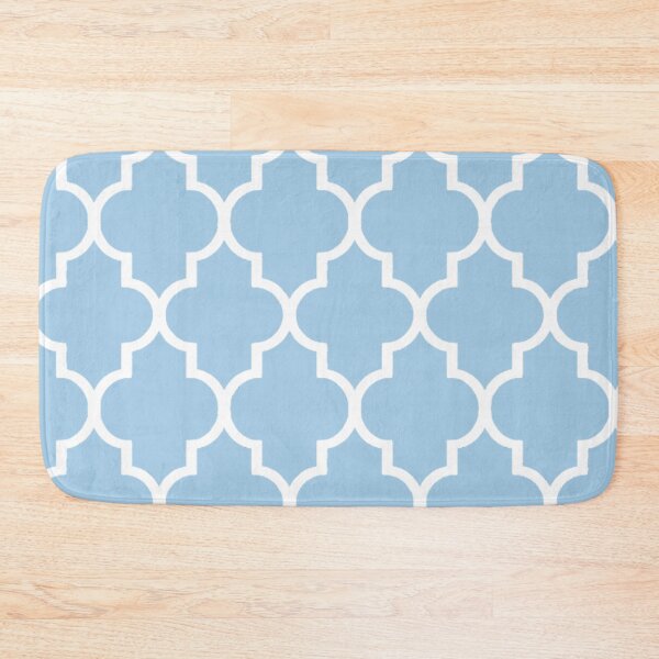 Item preview, Moroccan quatrefoil, light blue and white  designed and sold by eryduc.