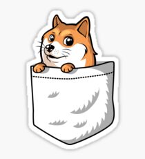 Doge Pocket (Pocket Doge T-Shirt) Sticker