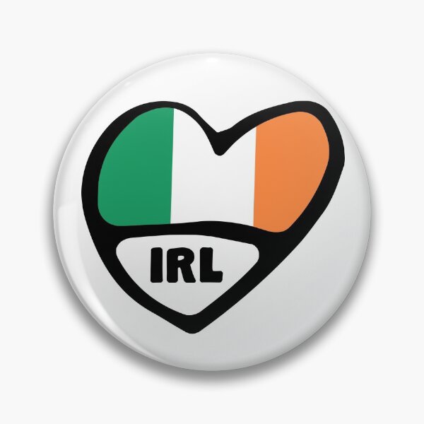 Item preview, Ireland Country Code Flag Heart, IRL, Irish designed and sold by Celticana.