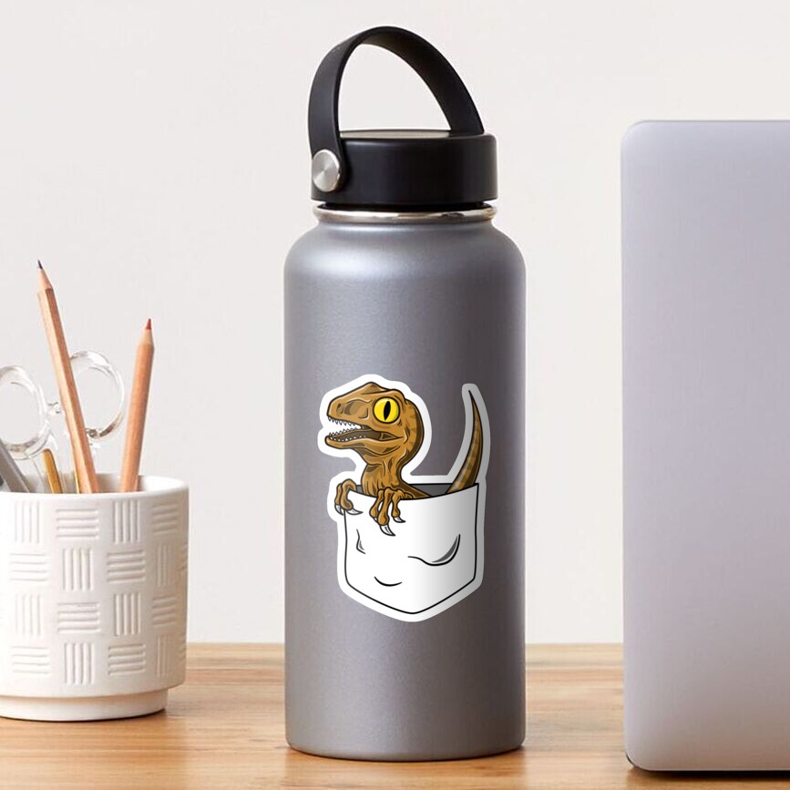 Pegatina «Camiseta Pocket Raptor» de Tabner | Redbubble