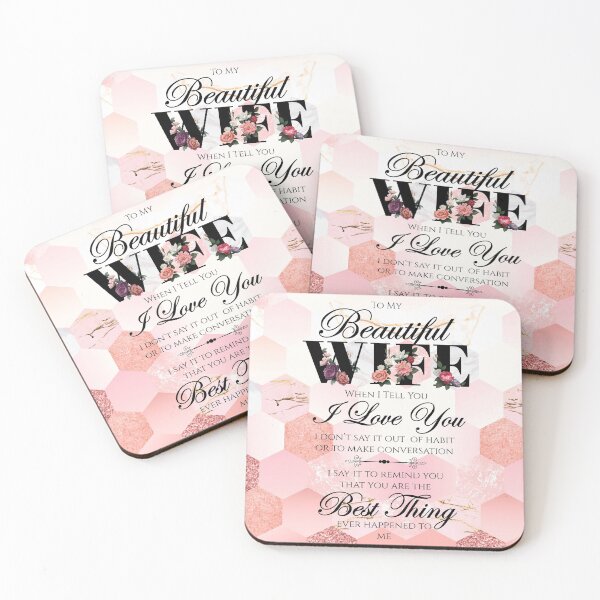 Item preview, Best gift to Wife Say I Love You Elegant Floral Pink designed and sold by KA DESIGNS.