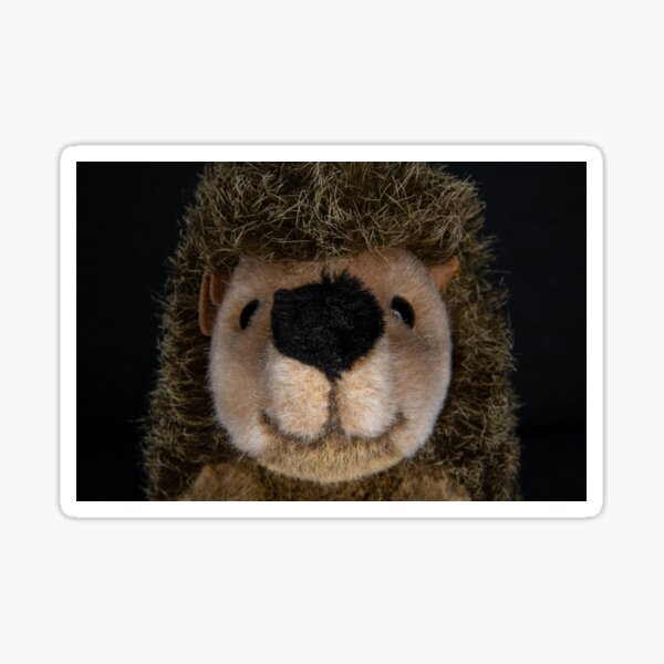 Fabric mask cuddly hedgehog Jens Sticker