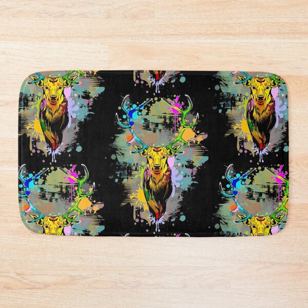 Item preview, Deer PopArt Dripping Paint designed and sold by BluedarkArt.