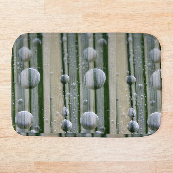 Item preview, Another world - macro water droplets on variegated grass designed and sold by Latch Farm  Studios.