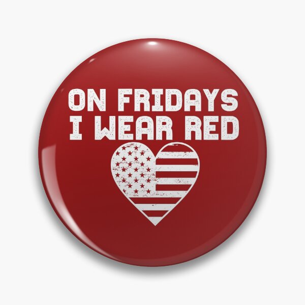 Item preview, On Fridays I Wear Red Heart American Flag Military Supporter Red Friday Outfit  designed and sold by alenaz.