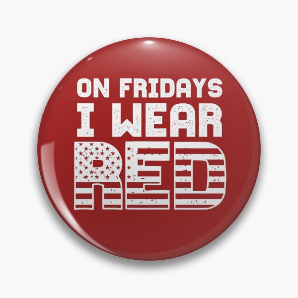 Item preview, On Fridays I Wear Red Friday American Flag Deployed Solders Supporter  designed and sold by alenaz.