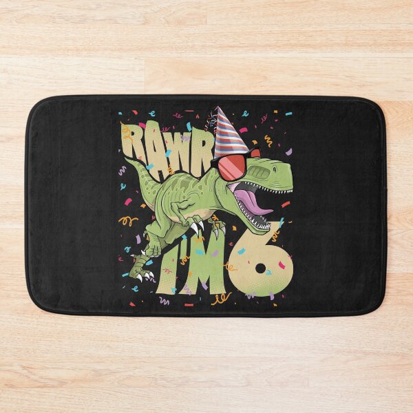 Item preview, Kids 6th Birthday, 6 Year Old Print. T-Rex, Dinosaur Rawr I'm 6 Graphic designed and sold by PackAPunch.