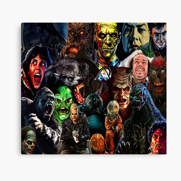 Collage Of Horror Part 2 Canvas Print