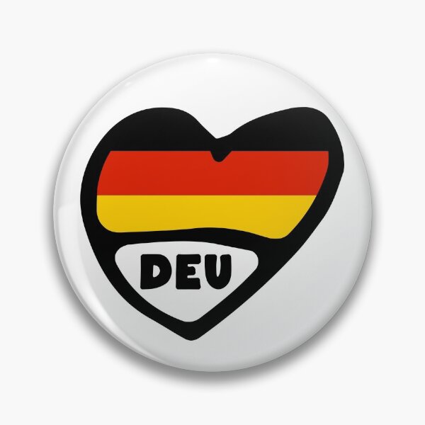 Item preview, Germany Country Code Flag Heart, DEU designed and sold by Celticana.