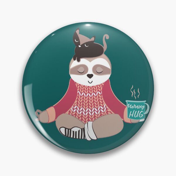 Item preview, Hygge sloth // green and orange designed and sold by SelmaCardoso.