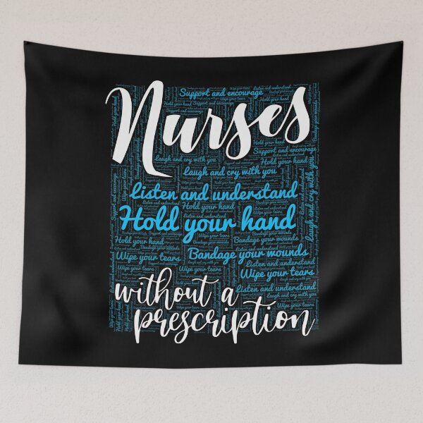 Item preview, Nurses typographic word art design designed and sold by Teecha.