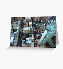 New York skyscrapers Greeting Card