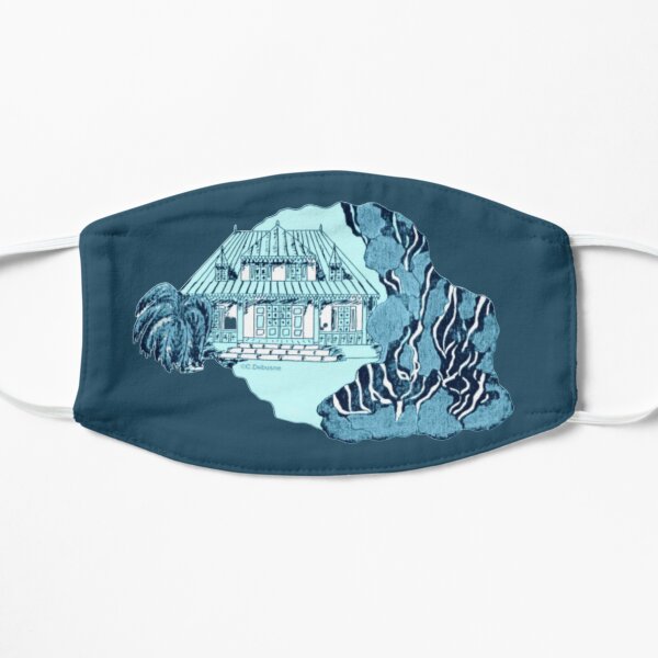 Reunion Island. Color background Mask