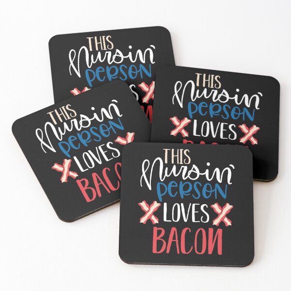 Item preview, This nursing person loves bacon funny halloween gift for nurses designed and sold by zenpatterns.