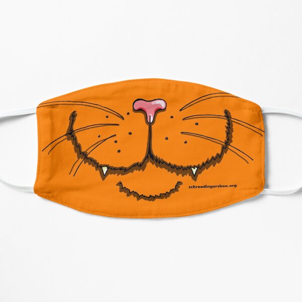 Orange Nosy Cat Flat Mask