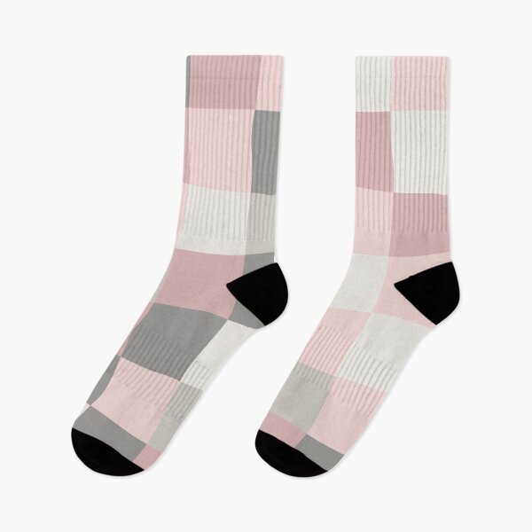 Item preview, Dusty Rose, Rose and Grey Squares designed and sold by BlertaDK.