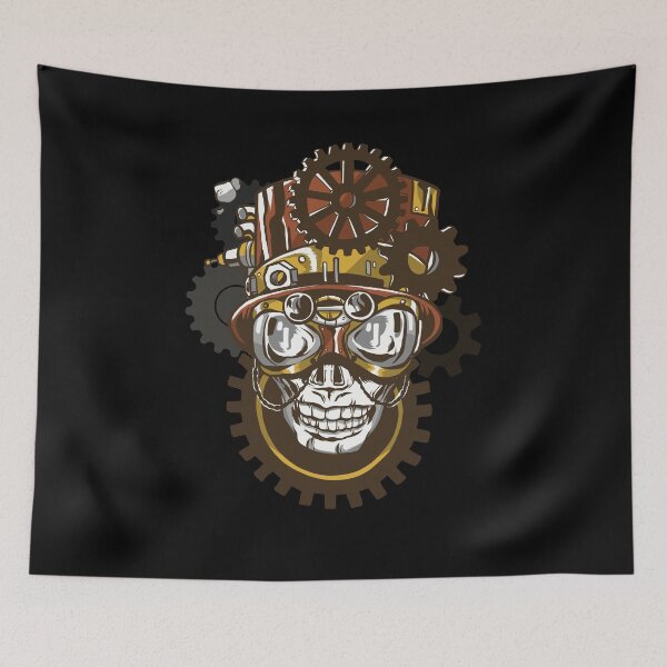 Item preview, STEAMPUNK SKULL T-SHIRT TEE GIFT PRESENT designed and sold by Timcito.