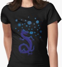 Northern Lights Dragon Women's Fitted T-Shirt
