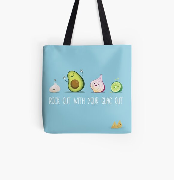 Rock out with your guac out All Over Print Tote Bag