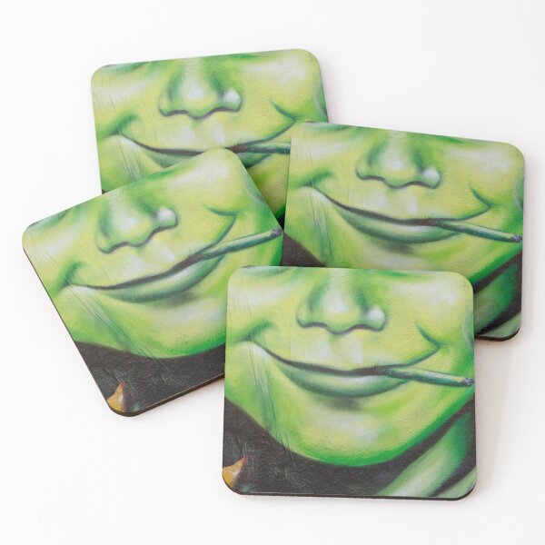 Item preview, Smile and smoking green face  designed and sold by Tropical Blood.
