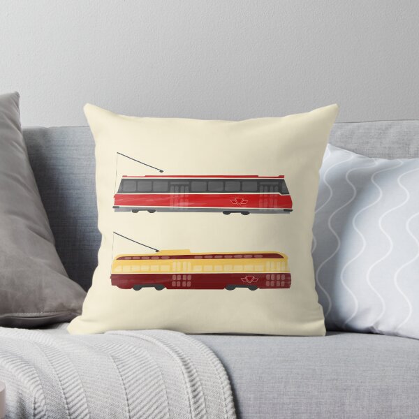 Streetcars Throw Pillow