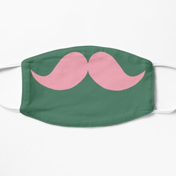 Pink Mustache Mask Mask