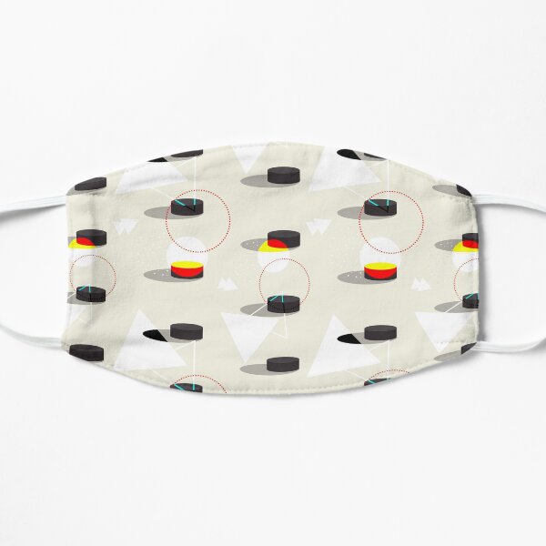 Pucks & Geometries #redbubble #hockey #sport Mask