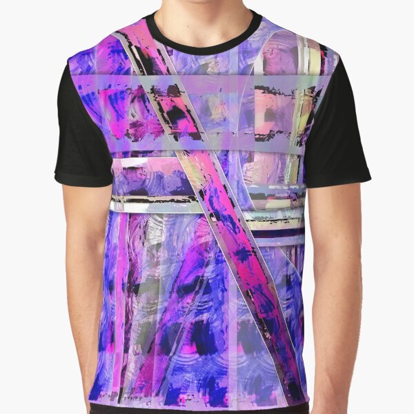 Mirrored Psycosis - Abstract Digital Painting Wall Art Original Geometric Painting Graphic T-Shirt