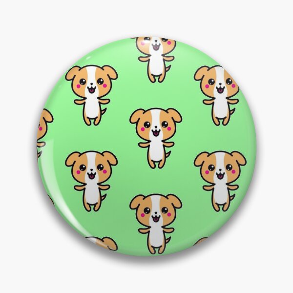 Item preview, Cute Happy Little Kawaii Puppy Pattern designed and sold by Robert  Townsend.
