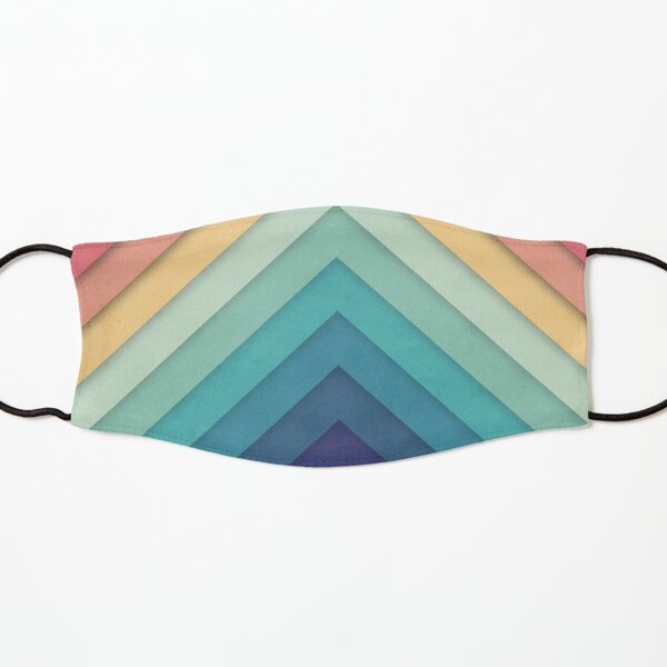 Retro Chevrons 002 Kids Mask