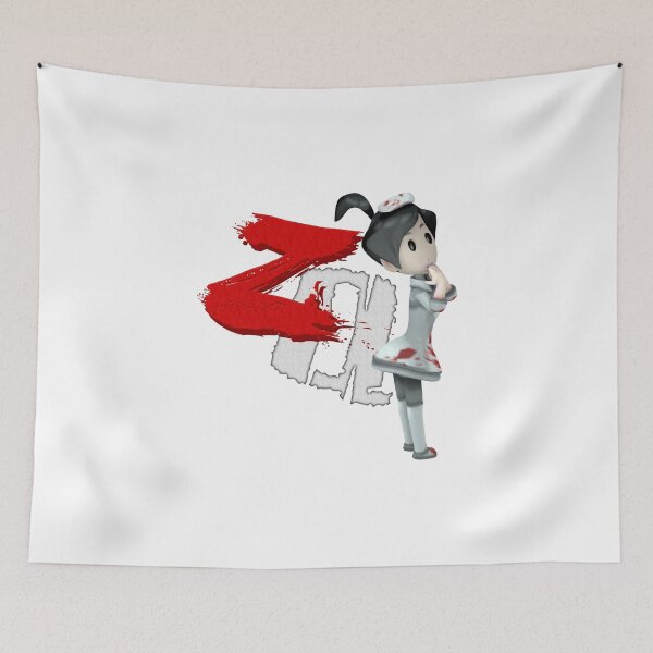 Item preview, Zombie Quarantine Logo With Nurse Art Print designed and sold by Tobop.
