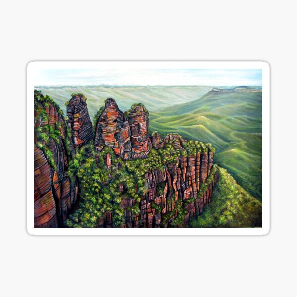 Etched in Time, Blue Mountains Sticker