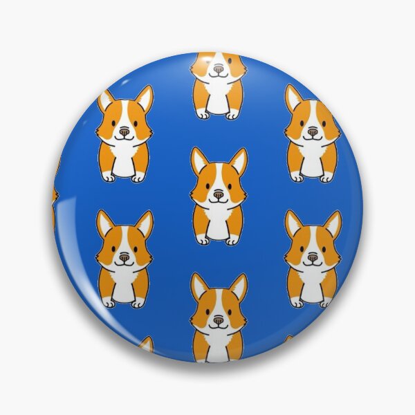 Item preview, Cute Happy Little Kawaii Corgi Dog Pattern designed and sold by Robert  Townsend.