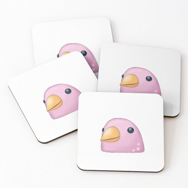 Item preview, Bird Emoji Whatsapp Pink designed and sold by BreadCrumbBird.