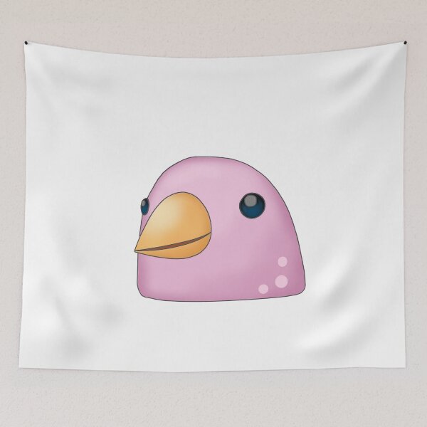 Item preview, Bird Emoji Whatsapp Pink designed and sold by BreadCrumbBird.