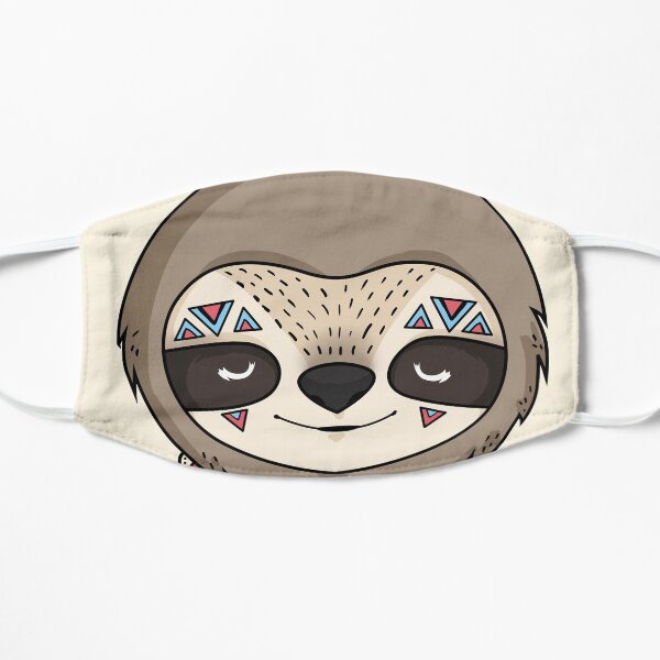 Sloth Head Flat Mask
