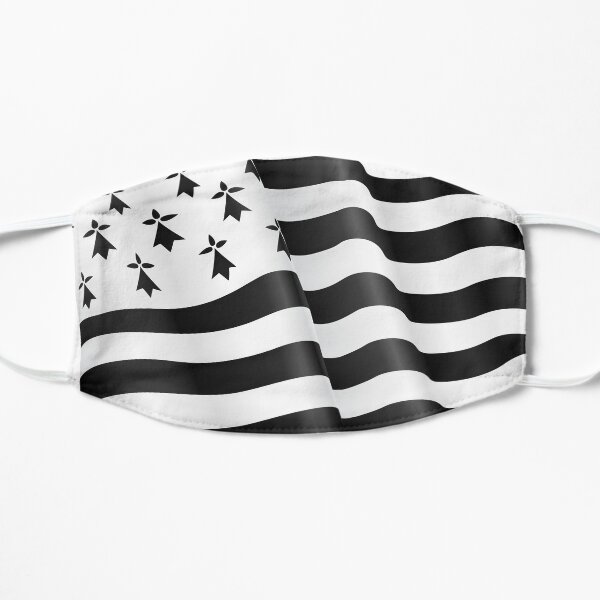 Drapeau breton Masque sans plis