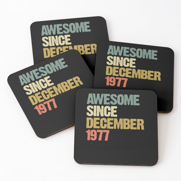 Item preview, Awesome Since December 1977 43rd Birthday Gift designed and sold by vomaria.