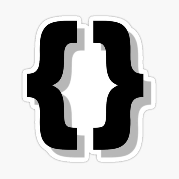 Premium Vector  Hand drawn math symbol braces in sticker style
