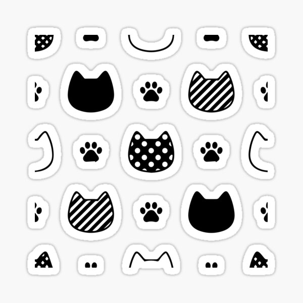 Cat pattern Sticker