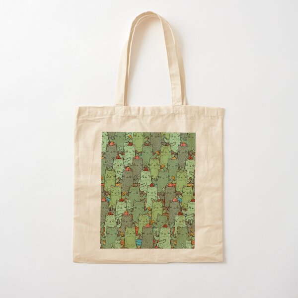 Catcus Garden Cotton Tote Bag